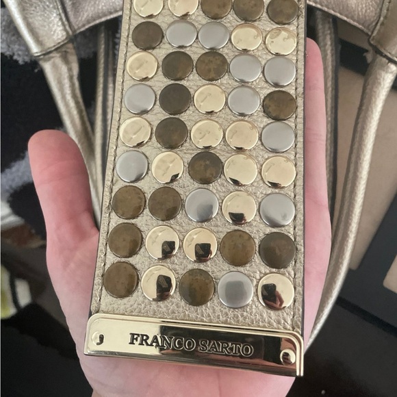 Franco Sarto Gold Studded Women's Bag - Picture 7 of 9